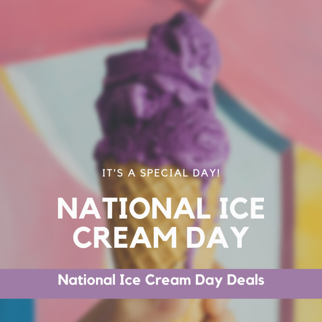 National Ice Cream Day Deals