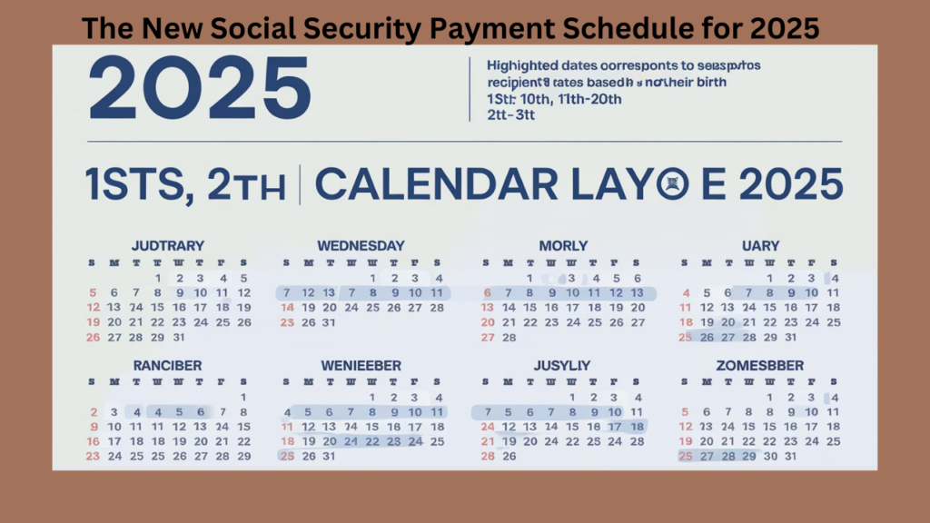 Social Security payment schedule 2025